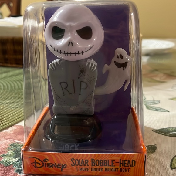 Disney Holiday Disney Jack Skellington Solar Bobble Head Poshmark